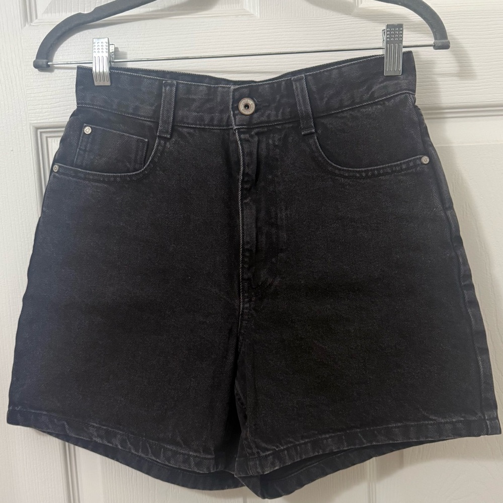 Zara Black Denim Shorts